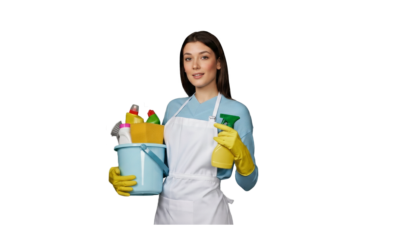 OzShine Cleaner Service Worker with supplies